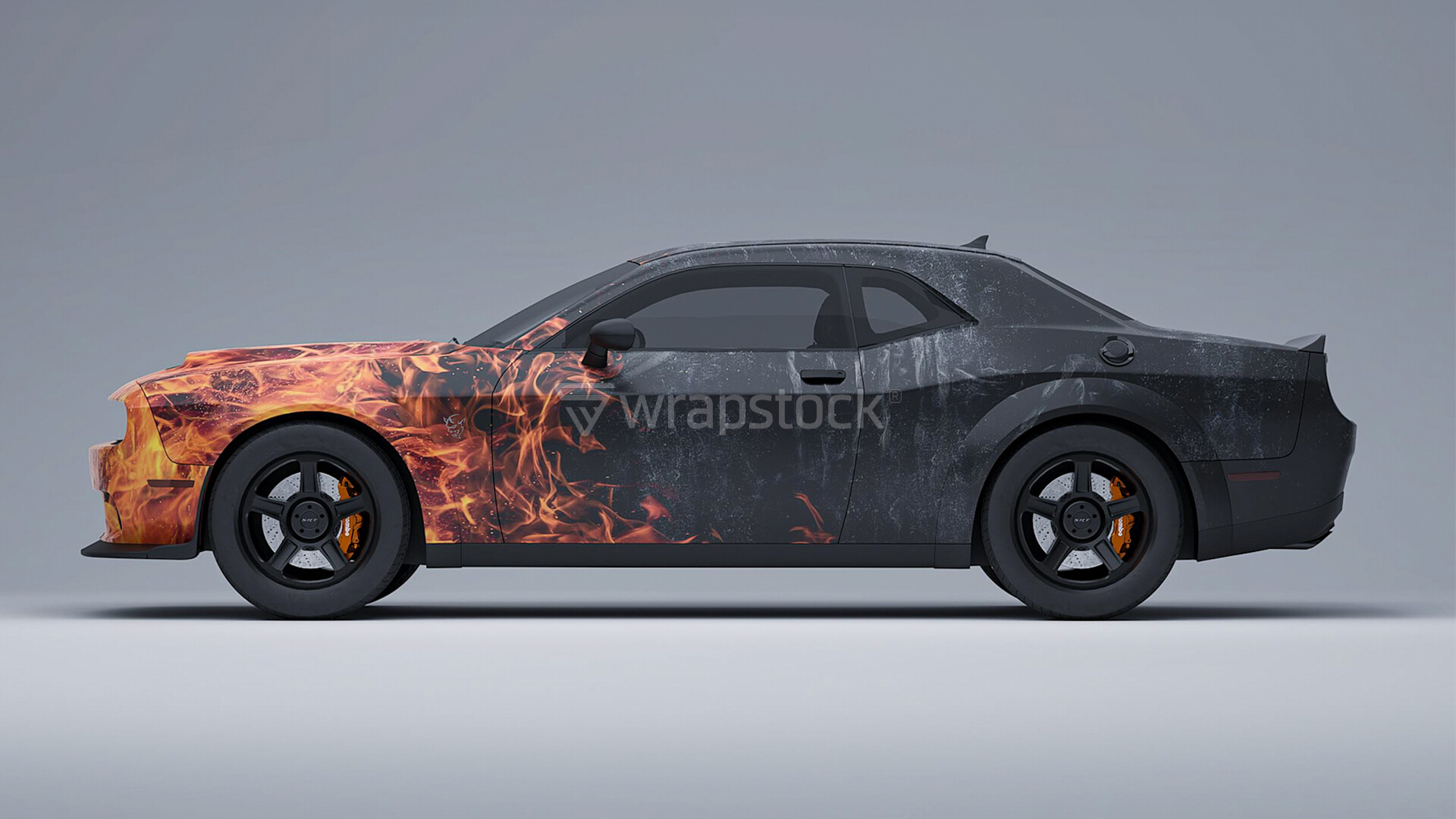 Fire wrap top ( black rainbow ) main image 1