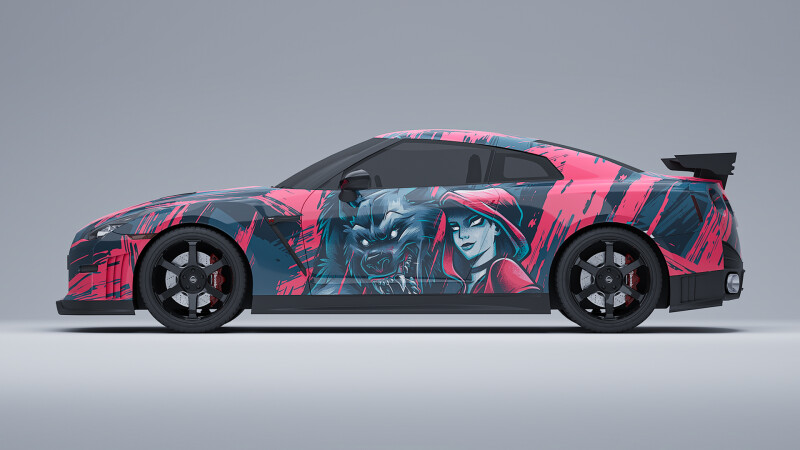 ⭐Design Auto-Folie Graffiti 3D Car-Wrapping blasenfrei 5m x 150cm