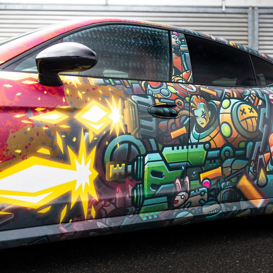 Beispiel für einen künstlerischen Wrap