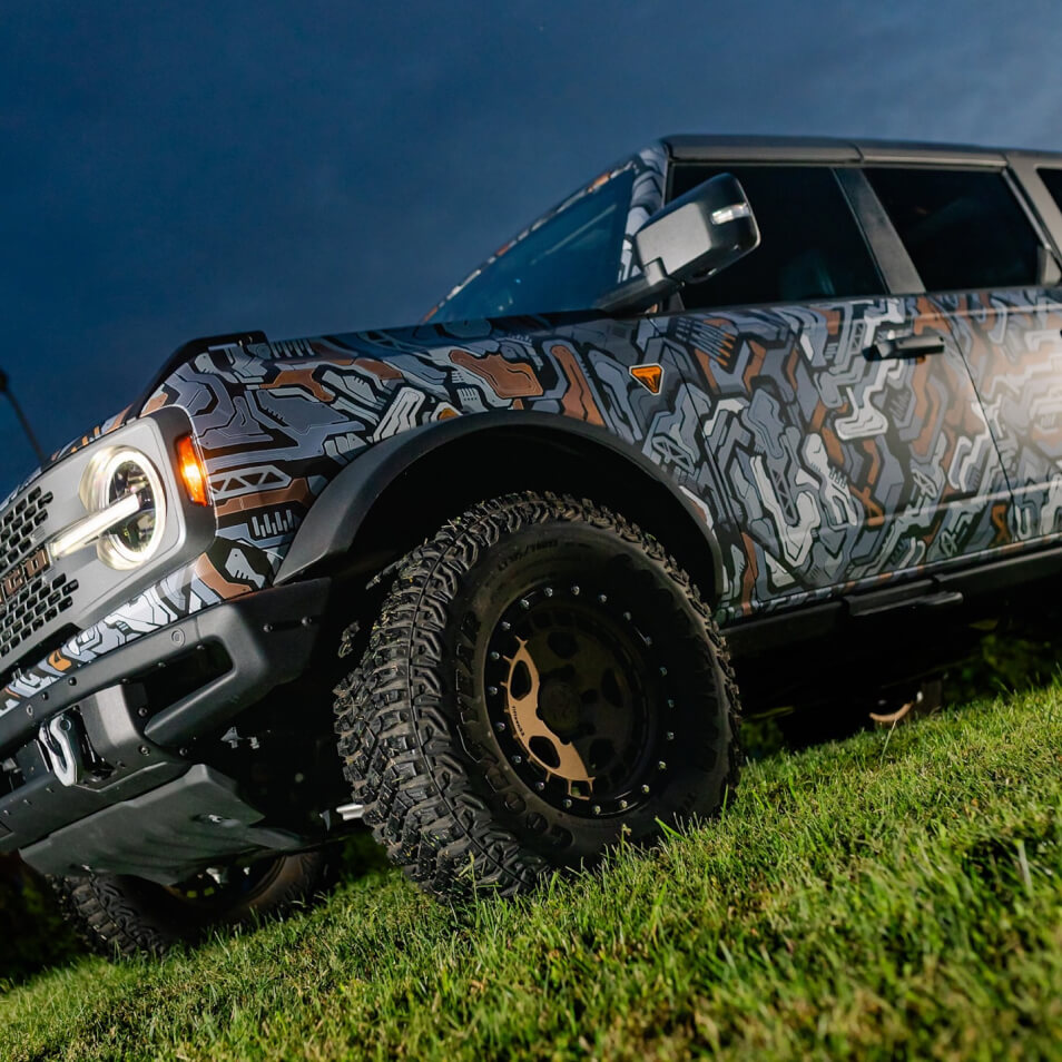 Beispiel für Camouflage-Wrap